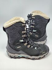 Botas de neve femininas Oboz Bridger 9” isoladas B-DRY inverno caminhada impermeável 6.5, usado comprar usado  Enviando para Brazil