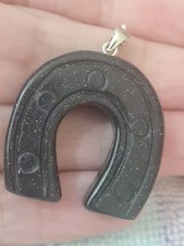 Silver horseshoe pendant for sale  BIRMINGHAM