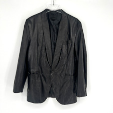 Jaqueta Diesel Preta Dourada Masculina IT54 US44 Couro de Cordeiro Blazer Preto Clássico comprar usado  Enviando para Brazil