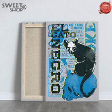 Quadro gato negro usato Quadro gato negro usato  Viu