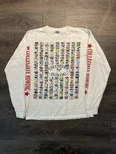 Camisa Collegiate Remo Manga Longa Bandeiras de Equipe M Vintage Y2K Ivy League College comprar usado  Enviando para Brazil