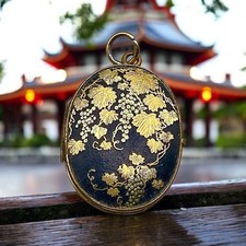 Victorian shakudo locket for sale  WELLINGBOROUGH
