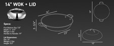 Hexclad hex14wok hybrid for sale  Kansas City