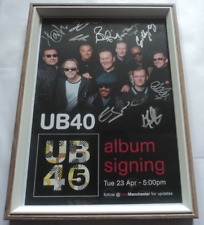 Ub40 signed framed for sale  MANCHESTER