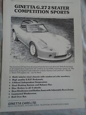 Ginetta g27 seater for sale  KINGS LANGLEY