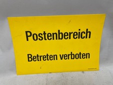 Postenbereich schild selten gebraucht kaufen  Neupetershain