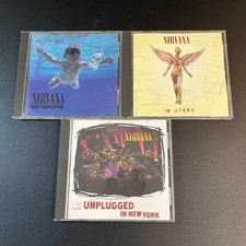 Usado, 3 Nirvana Punk Rock Grunge CD Lot In Utero Unplugged In New York Neverending comprar usado  Enviando para Brazil