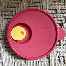 Vedação de tampa vermelha de substituição Tupperware redonda 2648 ventilação de micro-ondas para tigela 2647 comprar usado  Enviando para Brazil