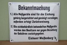 Altes emailschild eichamt gebraucht kaufen  Ellingen