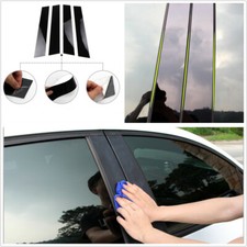 4Pcs Policarbonato Preto Brilhante Acabamento Porta Carro Pilar Postes Capa Para Ford Fiesta comprar usado  Enviando para Brazil