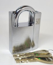 Cadeado Abloy PL342 342 Sentinela Alta Segurança Envolto com 3 Chaves Correntes de Bloqueio de Bicicleta comprar usado  Enviando para Brazil