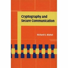 Cryptography Secure Communication Richard E. Blahut Hardcover 9781107014275 segunda mano  Embacar hacia Mexico
