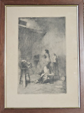 Antico quadro incisione usato  Carrara