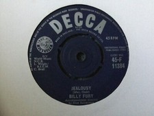 Billy fury jealousy for sale  MANCHESTER