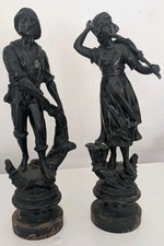 Antique pair spelter for sale  COLCHESTER
