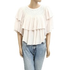 Blusa Free People festa rosa top swingy renda bordada babado M 281726 comprar usado Blusa Free People festa rosa top swingy renda bordada babado M 281726 comprar usado  Enviando para Brazil