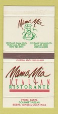 Caixa de fósforos - Mama Mia restaurante italiano Hollywood Davie FL, usado comprar usado  Enviando para Brazil