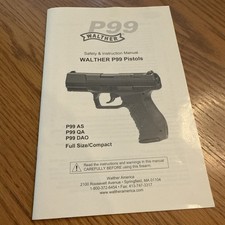 Walther p99 instructional for sale  Roswell