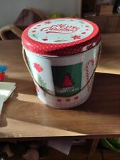 Storage tin christmas for sale  ROMSEY