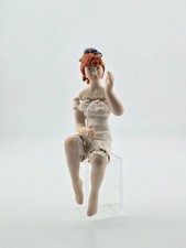 Casa de bonecas miniatura porcelana lingerie vitoriana vestiário ASSINADO boneca 1:12 comprar usado  Enviando para Brazil