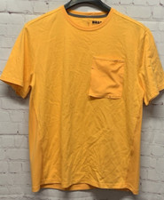 Camiseta masculina BASS OUTDOOR média manga curta bolso laranja ardente NOVA comprar usado  Enviando para Brazil