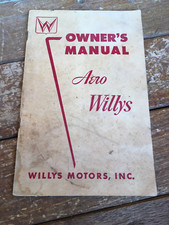 MANUAL DO PROPRIETÁRIO VINTAGE 1954 AERO WILLYS comprar usado  Enviando para Brazil