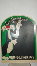 1981 PUBLICIDADE 9-LIVES DRY- DISPLAY DE LOJA DE PAPELÃO - GATO DE Ano Novo comprar usado  Enviando para Brazil
