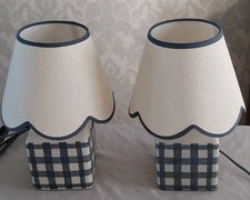 Pair blue checker for sale  SKELMERSDALE