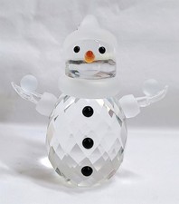 Crystal glass snowman for sale  Kennebunkport