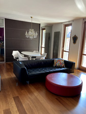Pouf tavolino rosso usato  Legnano