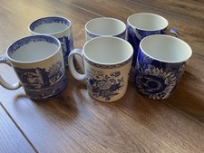 Spode mugs blue for sale  CIRENCESTER