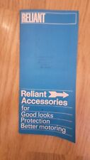 Reliant regal accessories for sale  TAMWORTH