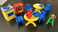Lego Duplo Bonecas Cozinha Brincar Com Boneca Bebê, Cadeira Alta, 2 Mesas 4 Cadeiras Fogão comprar usado  Enviando para Brazil