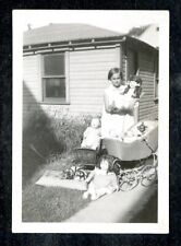 Foto vintage MENINA E BONECAS com BONECA AFRO-AMERICANA NA CARRUAGEM comprar usado  Enviando para Brazil