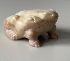 Carved soapstone frog for sale  PRUDHOE