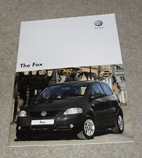 Volkswagen fox brochure for sale  FAREHAM