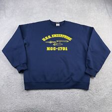 Usado, Moletom Star Trek masculino grande azul USS Enterprise navio gola redonda pulôver comprar usado  Enviando para Brazil