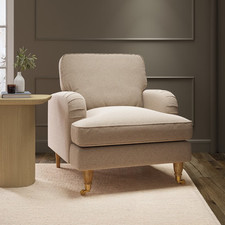 Beige woven armchair for sale  HUDDERSFIELD
