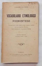 Vocabolario etimologico piemon usato  Brugherio