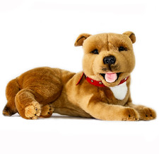 ~❤️BOCCHETTA Staffy MERLOT 35cm 14" marrom Bull Terrier Staffie Dog brinquedo macio❤️, usado comprar usado  Enviando para Brazil
