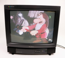 Televisão Sony 20" KV-20TS20 Trinitron CRT TV retrô para jogos com controle remoto 1989 comprar usado  Enviando para Brazil