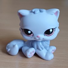 Gato persa Lps Littlest Petshop olhos castanhos roxos #1041 animal de estimação único comprar usado  Enviando para Brazil