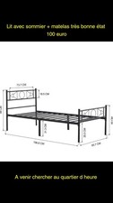 Lit matelas sommier d'occasion  Le Havre-