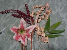 Lot fleurs tissus d'occasion  Saint-Cyprien