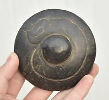 Gancho de dragão escultura em meteorito cultura Hongshan 3,6" antiga China objetos voadores OVNI comprar usado  Enviando para Brazil