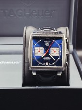 Tag Heuer Monaco 39mm cronógrafo aço inoxidável calibre 12 data CAW2111-1, usado comprar usado  Enviando para Brazil