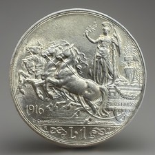 Lira 1916 regno usato  Omegna