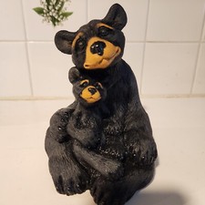 Usado, Estátua Black Bears Second Nature 4347 Koko & Kazoo 6 1/2 figura resina mãe com bebê comprar usado  Enviando para Brazil