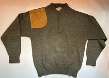 Antigo LL Bean Suéter Masculino Grande Fio de Alta Trek Henley Tiro Caça Patch EUA comprar usado  Enviando para Brazil