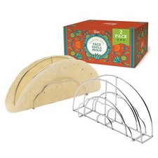 Pacote com 2 moldes de concha de taco premium para uso de forno e fritadeira a ar versátil Taco Ma comprar usado  Enviando para Brazil